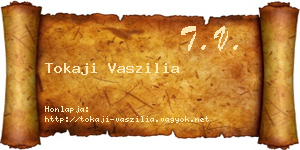 Tokaji Vaszilia névjegykártya
